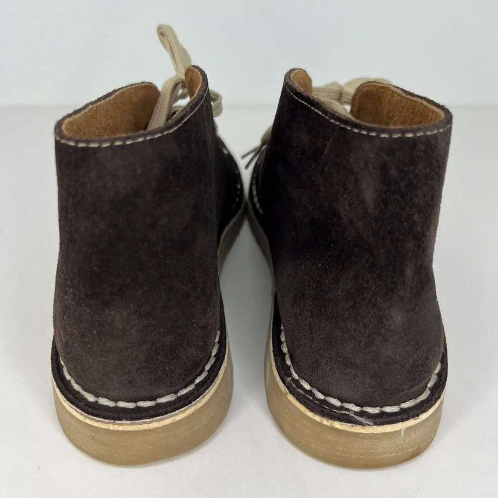 CI Factory Mens 1100 Brown Faux Suede Rubber Lace Up Size 40 Desert Boot